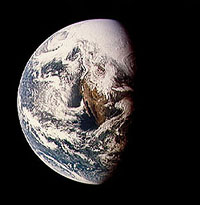 View of Earth from space