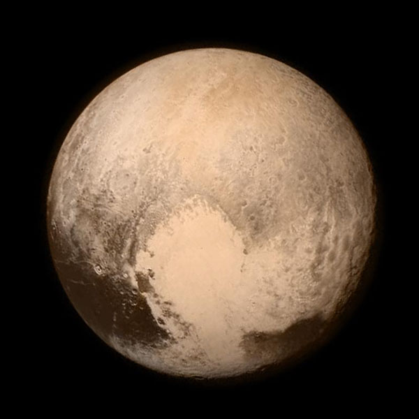 image of Pluto from New Horizons flyby