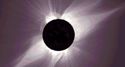 solar corona during an eclipse