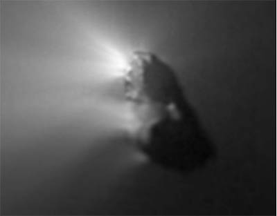 Image of Comet halley nucleus