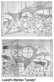 Lowell's map of canals