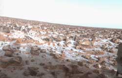 A dusting of snow on Mars